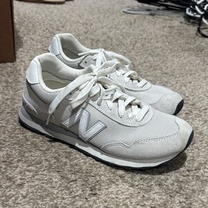 New Balance Cream and White Sneakers